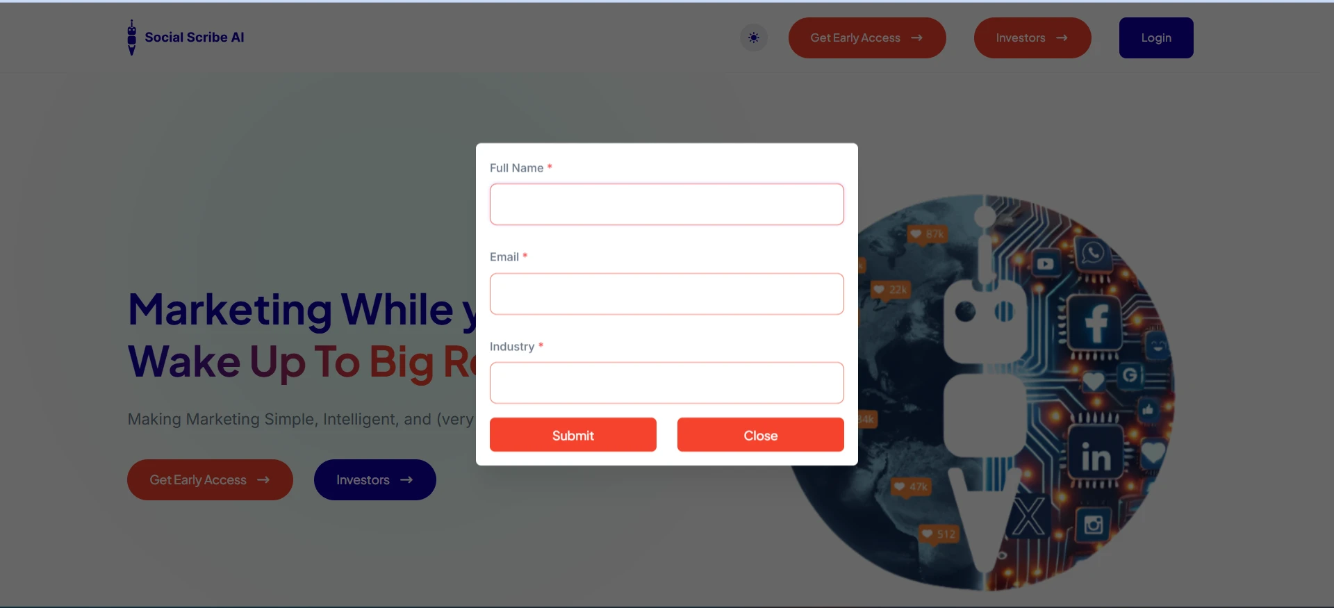 AI content creation interface