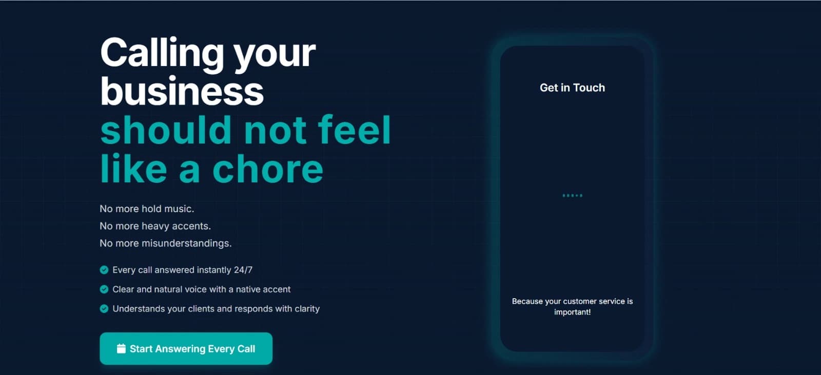 Mobile chat interface