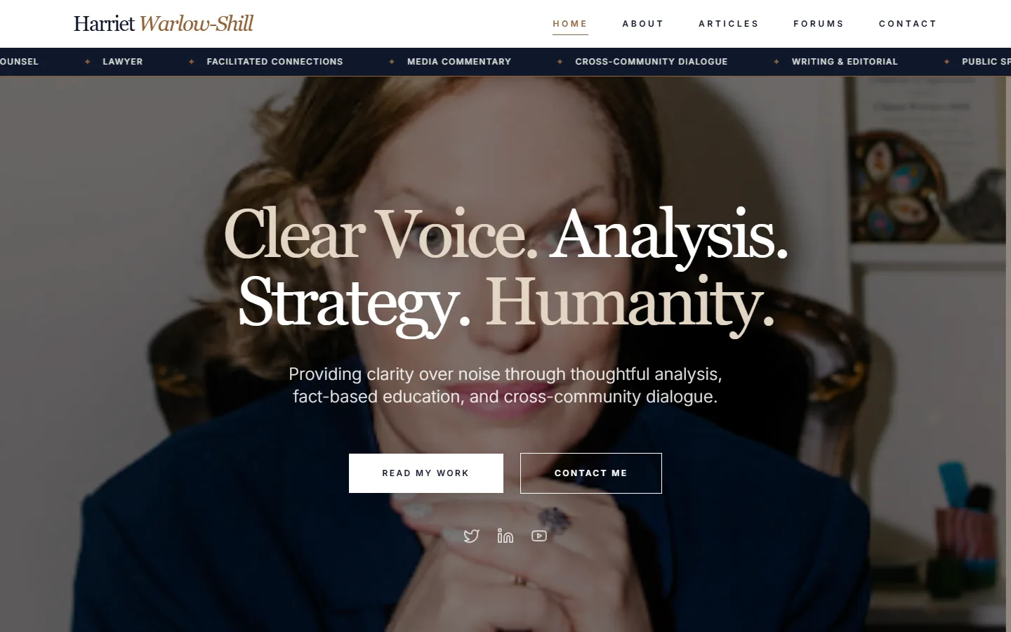 Harriet Warlow-Shill homepage