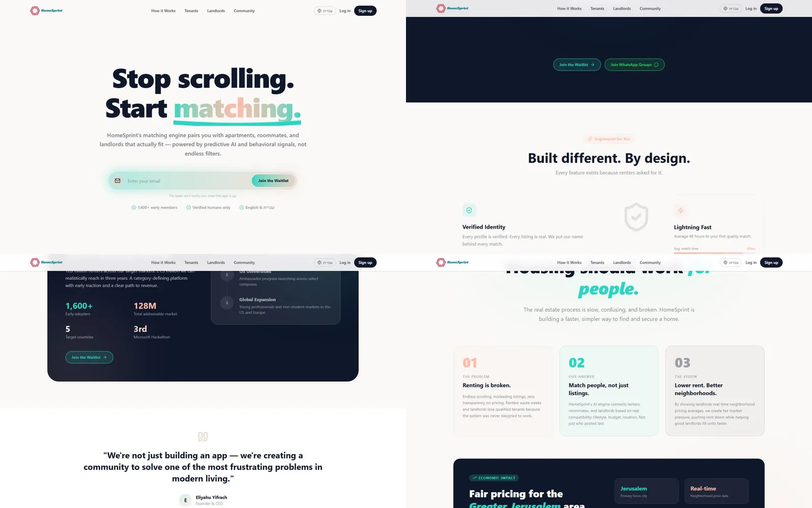 HomeSprint full page